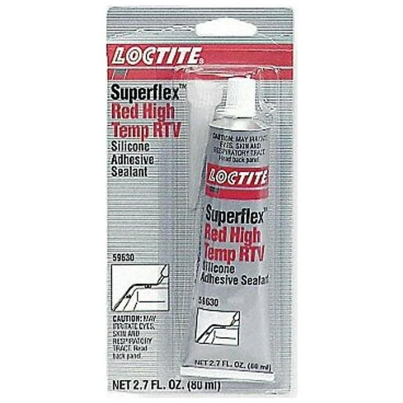 Loctite 59630 RTV Silicone Sealant, 80mL Tube, Red