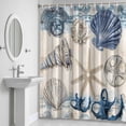 thumbnail image 6 of Retro Ocean Bathroom Shower Curtain, Sand Money Farmhouse Vintage Anchor Waterproof Washable Soft Bath Curtain for Bathtub Decor with 12 Hooks&Grommet, 60x72 Inch, 6 of 9