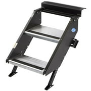 MORryde STP-202 StepAbove Fold-Up RV Entry Step - 2-Step (9 Step Rise), Fits 26 to 28 Door Width