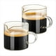 thumbnail image 1 of Juego de 2 Tazas de Café Expreso, Tazas de Doble Boquilla de 4 Onzas, Vasos de Chupito de Café Expreso, de Leche con Asa, Vidrio Transparente, Café Expreso, 1 of 5
