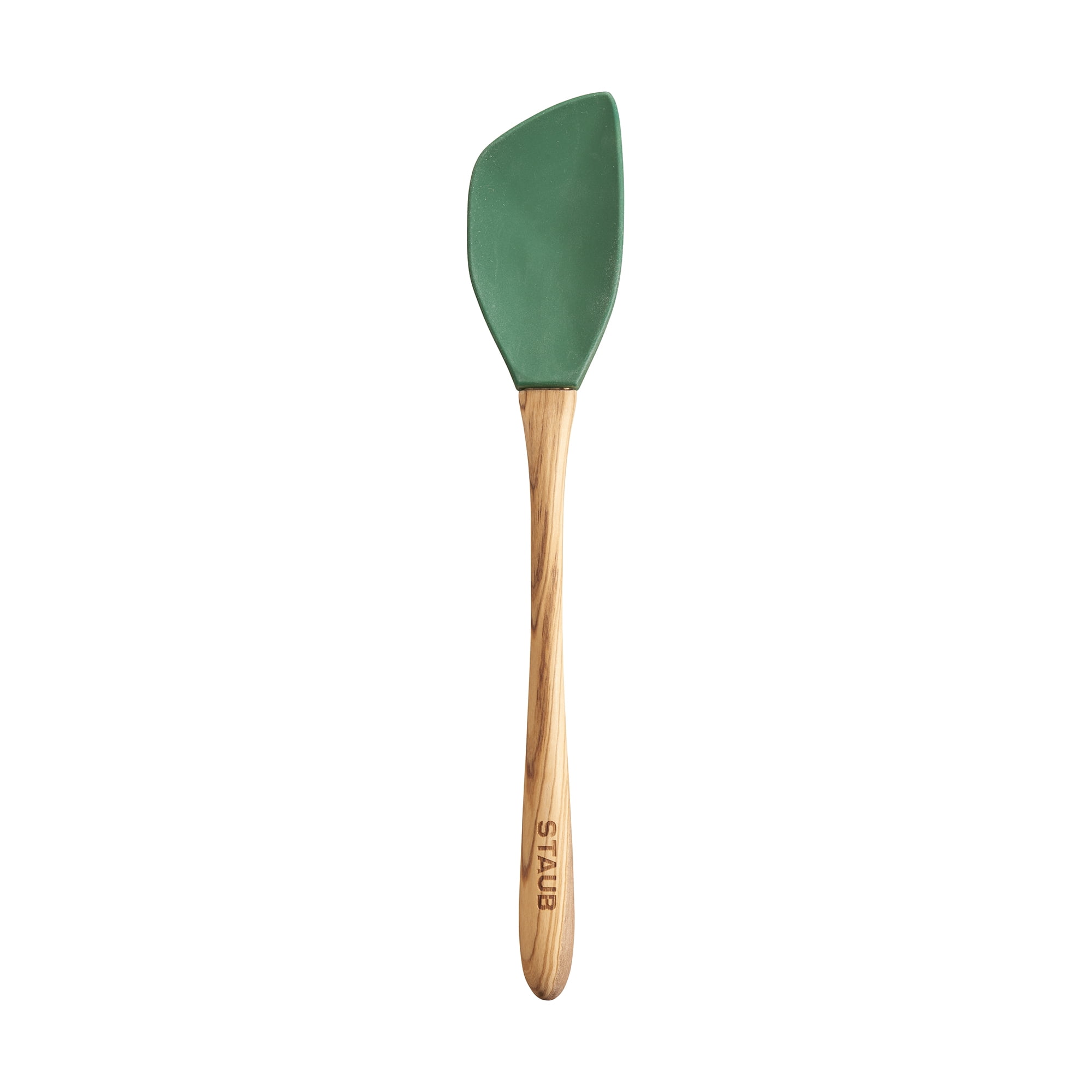 Staub Olivewood 12" Silicone Spoon Spatula Basil