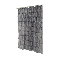 "Carmen" Polyester Shower Curtain in Zebra Print