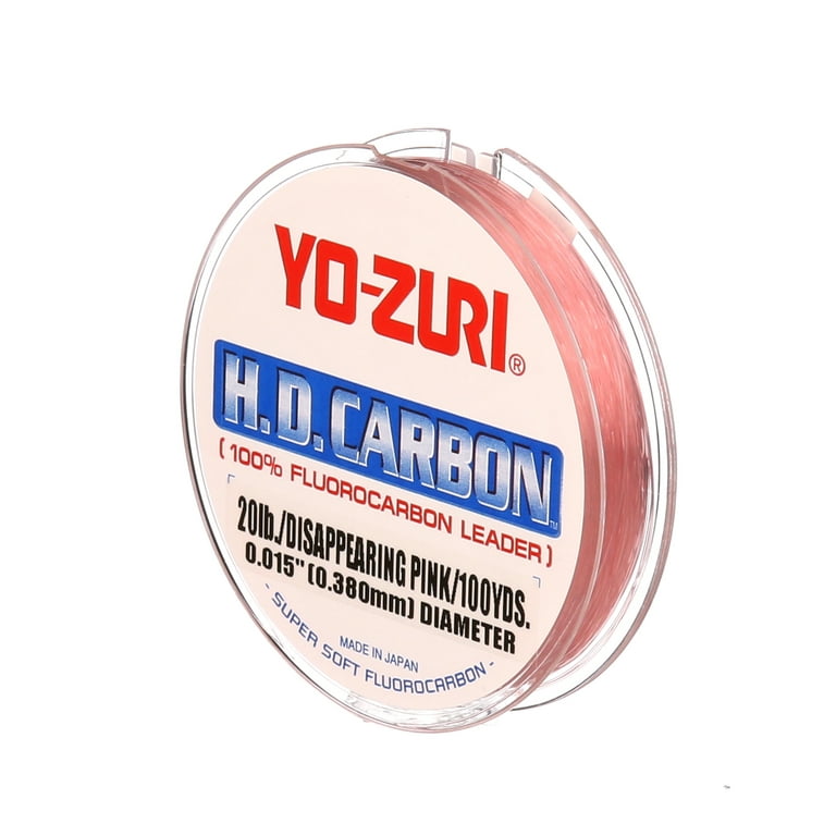 Yo-Zuri HD Disappearing Pink Fluorocarbon Leader 100YD 20LB 