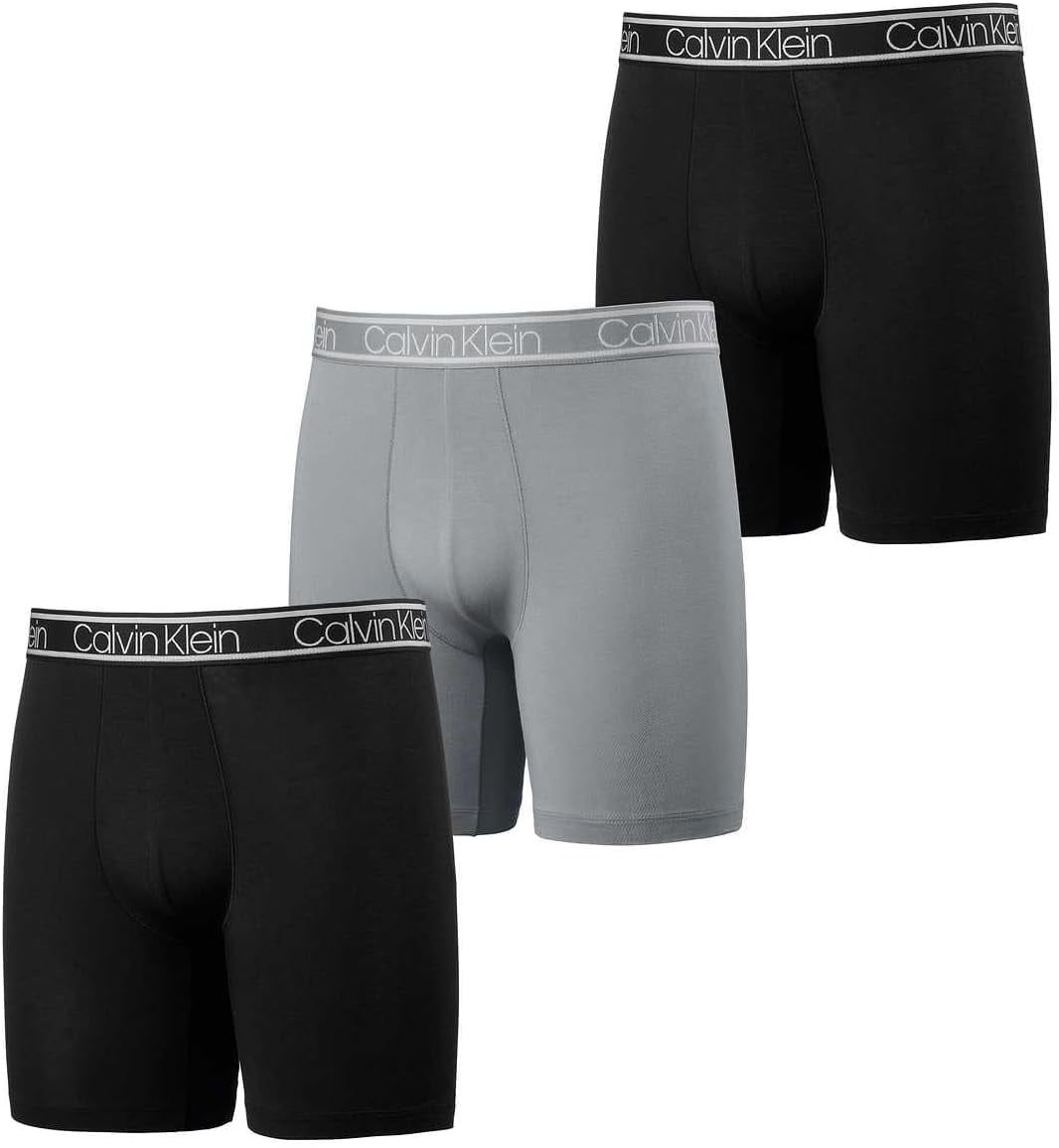 Calvin Klein Mens Cotton Classics 5-Pack Boxer Brief Large Black