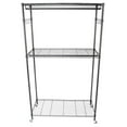 Zimtown Portable Closet System Heavy Duty 2Tier Garment Rack Rolling Clothing Rack with Double