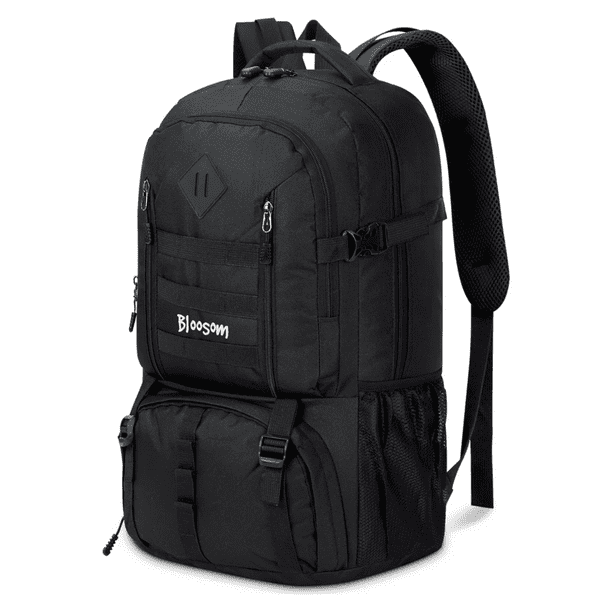 Mochila De Viaje Bloosom De 40 L Para Acampar, Senderismo, Portátil Negro