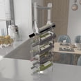 thumbnail image 6 of Premium Acrylic Wine Holder – Wine Rack Holds 9 Bottles, Lightweight & Portable with Handle, Easy Assembly, Fits All Bottle Types, Ideal for Kitchen, Bar, or Shop Use – Made in USA, 6 of 7