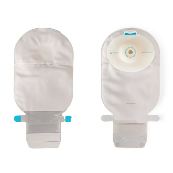 SenSura Mio Convex Ostomy Pouch Drainable 5/8 to 1-5/16" Stoma 11 Inch Length, Maxi 1pc System Opaque Gray 16756, 10 Ct