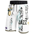 thumbnail image 2 of Unisex NBA & KidSuper Studios by Fanatics White Utah Jazz Hometown Shorts, 2 of 4