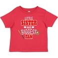 thumbnail image 3 of Inktastic Little Sister and Biggest Fan Baseball Glove and Bat Girls Baby T-Shirt, 3 of 5