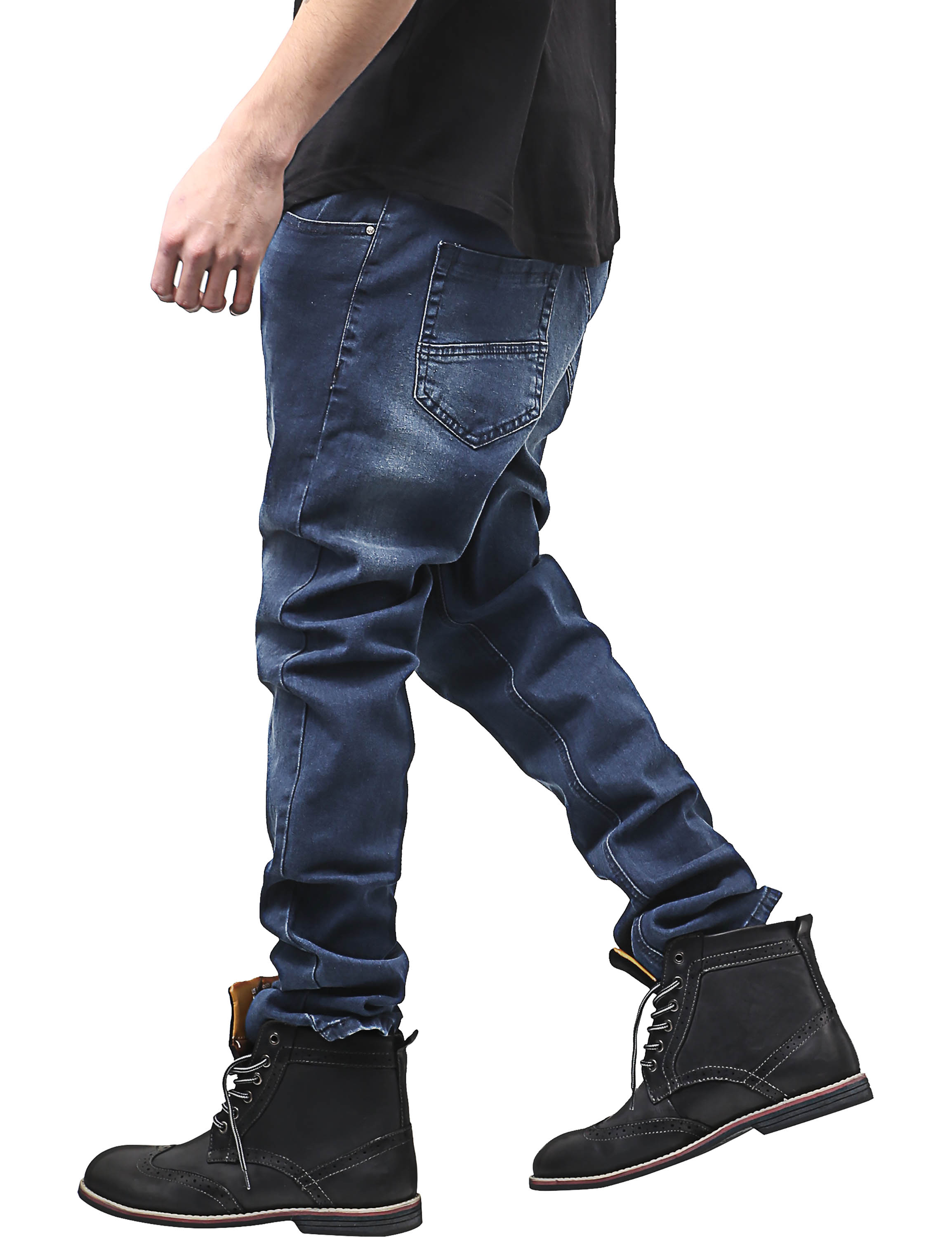 Ma Croix Mens Skinny Jeans Stretch Skinny Fit Slim Denim Pants - image 3 of 6
