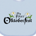 thumbnail image 4 of Inktastic My First Oktoberfest with Edelweiss Flowers Boys or Girls Baby Bib, 4 of 4