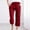 Fall01Red, variant on Wide Leg Pants for Women, Womens Cropped Pant Plus Size Cotton Linen Casual Loose Solid Color Straight Elastic High Waisted with Pockets Palazzo Commuter Sweaterpants Fall Saving Clearance