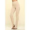 thumbnail image 3 of Saronite Basic Knit Full Length High Rise Leggings, Oatmeal (Women's), 3 of 5