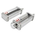 thumbnail image 2 of Accessoire à Pâtes 3-en-1 Gourmet Chef, Rouleau à Pâtes en Acier Inoxydable, Coupe-Spaghettis et Fettuccines pour Mélangeur sur Socle KitchenAid Compatible, Ajustable, 2 of 5
