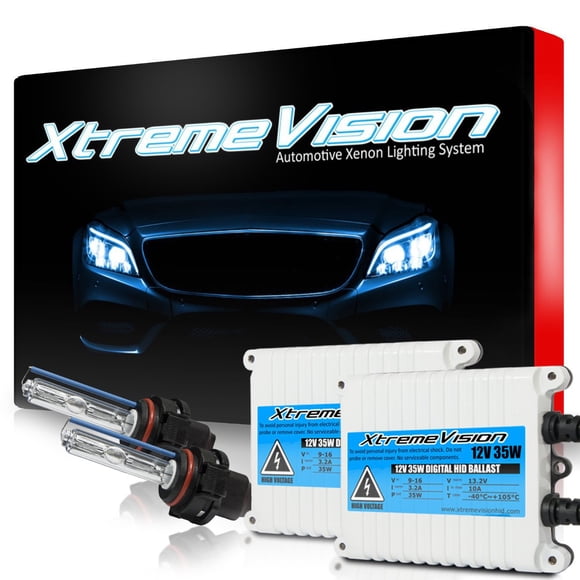 XtremeVision AC 35W HID Kit Phare Xenon 9004 HB1 Bi-Xenon 8000K - Bleu Moyen
