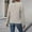 Grey, variant on Women's Vintage Tweed Plaid Blazer Long Sleeve Jacket Notch Open Front Stand Collar Fully Lined Casual Business Trendy Elegant Work Office Coat Cropped Blazer Jacket Plaid Notch Outfits Outwear