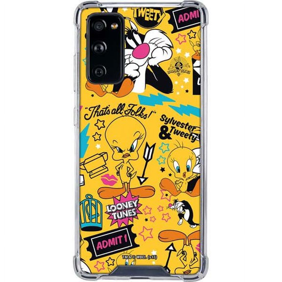 Skinit Cartoons Tweety and Sylvester Patches Galaxy S20 FE Clear Case