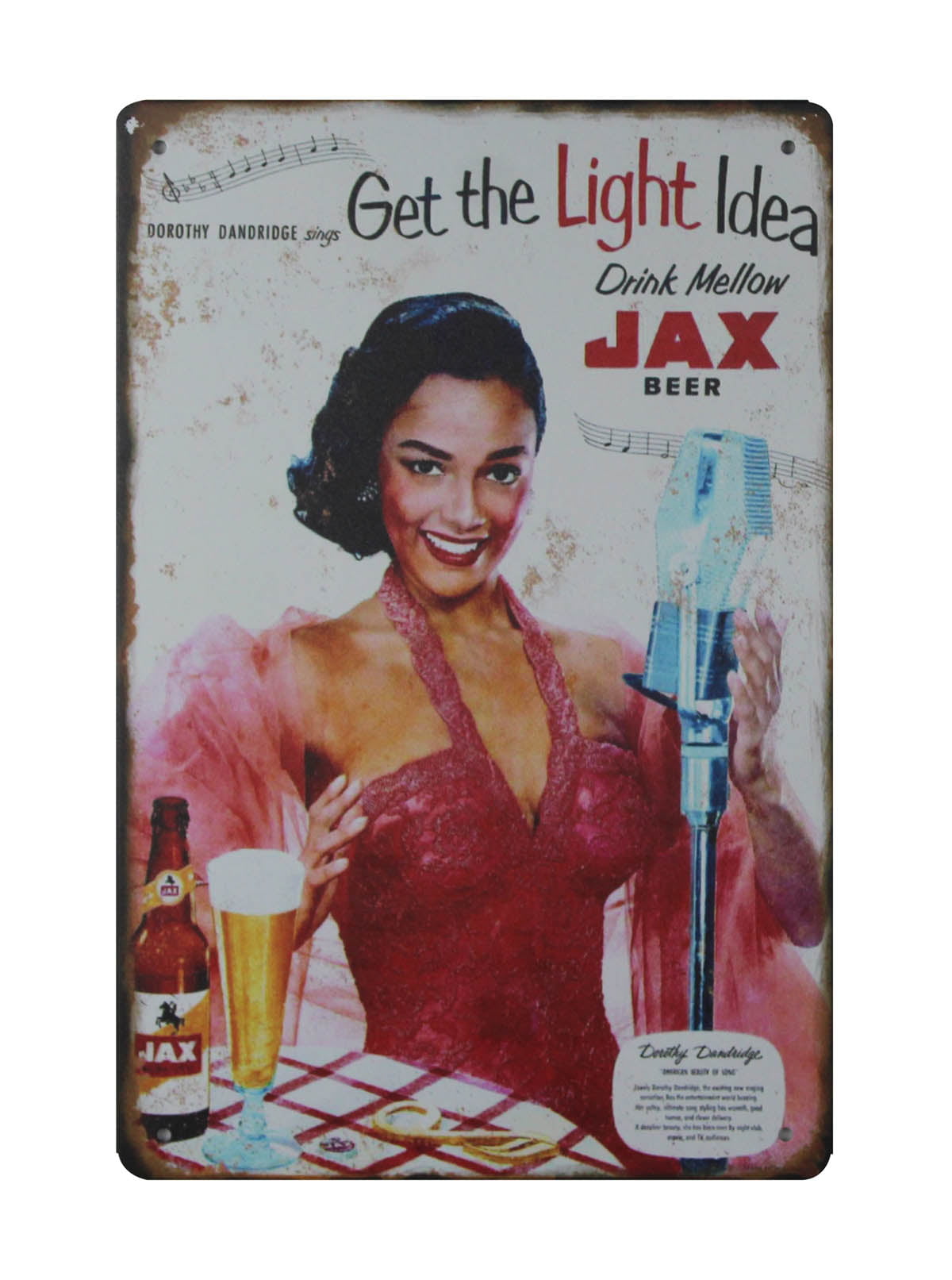 DRINK JAX beer kitchen store bar metal tin sign garden reproductions for home 