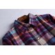 thumbnail image 4 of Puntoco Moda Mujer Casual top Suelto Turndown Collar Abotonado Manga Larga Lijado Blusa Estampada A Cuadros Puntoco Puntoco-6825, 4 of 7
