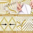 thumbnail image 6 of Caltero Peel and Stick Wallpaper Modern Gold Plant Leaf Wallpaper,17.7 in x32.81 ft, 6 of 8