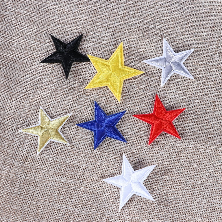 star patch embroidered iron on star applique patch 1 size 9 star patches