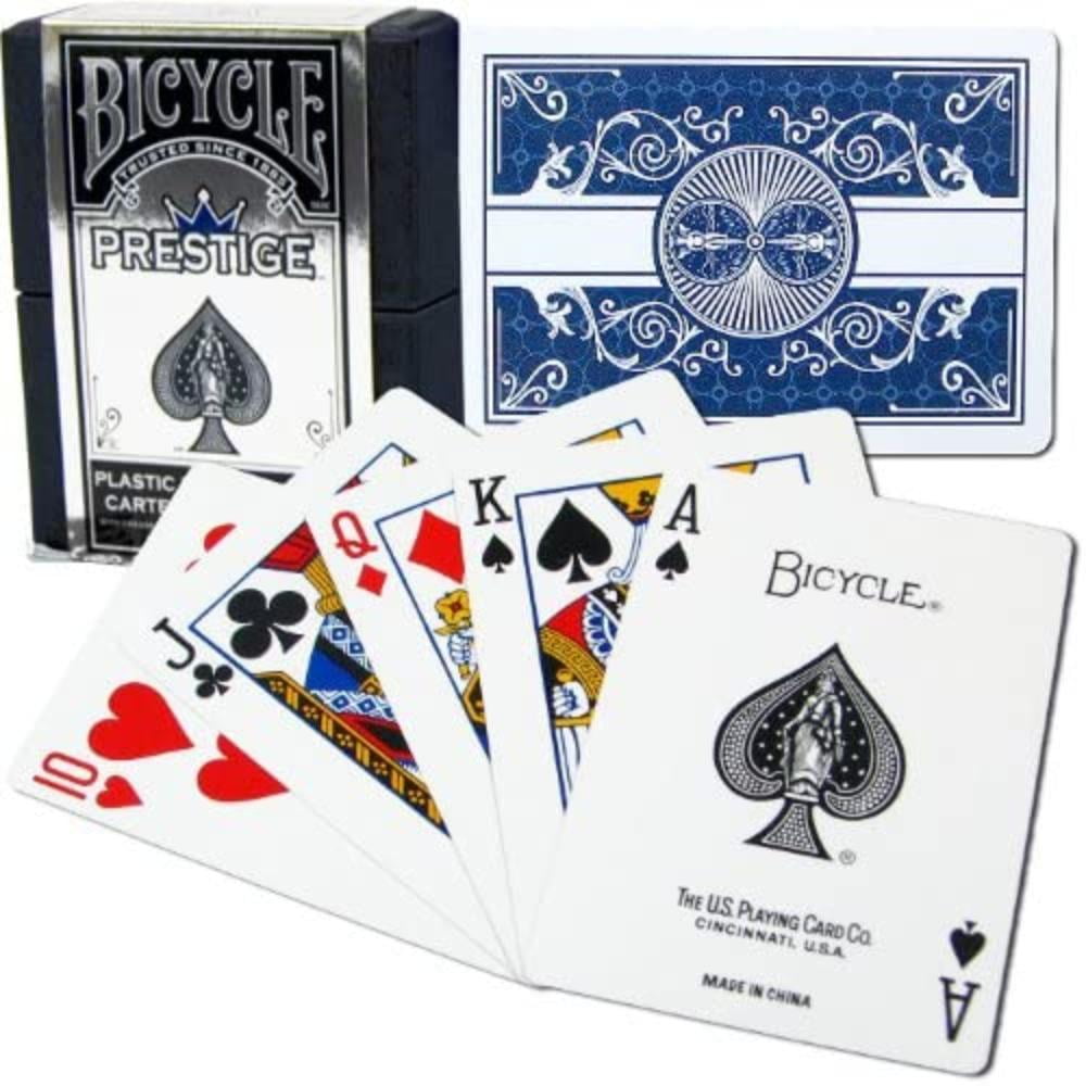 Bicycle Prestige Plastic Playing Cards (Blue), This rare deck of cards was  produced as a trial run using a new material by Bicycle and are 100%  plastic By Brand Bicycle - Walmart.com -