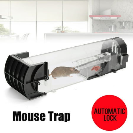 Automatic Trap Thrower - Pathonor Humane Mousetrap Smart Trap, Transparent Automatic Mouse Trap, Reusable Stable Trap, No Kill, Effective Cage