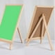 thumbnail image 4 of Pizarra Pequeña con Soporte de Madera | Pizarra con Borde Verde y Blanco para Estudiantes | Pizarra Portátil y Ligera | Letrero Artesanal para Decoración Del Hogar y El Aula | Fácil de Limpiar, 4 of 6