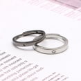 thumbnail image 4 of Jinsinto 2 Pcs Sun Moon Lover Couple Rings Matching Knuckle Ring Adjustable Ring, 4 of 5