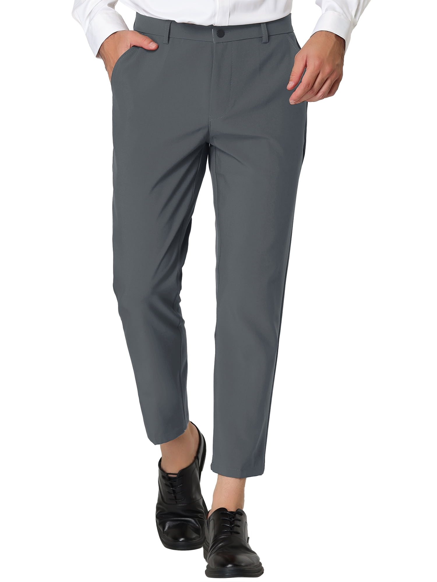 Lars Amadeus Men's Cropped Pants Slim