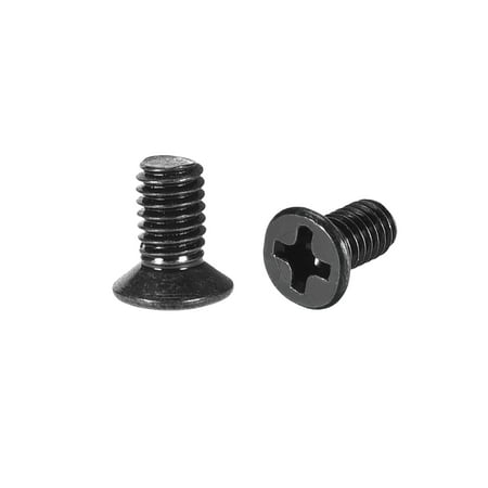 

Uxcell M4 x 8mm Phillips Screw Fastener Black Zinc Plated 200 Pack
