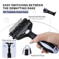 thumbnail image 4 of 3-in-1 Pet Grooming Brush with Undercoat Rake and Dematting Comb for Dogs and Cats, Effective Fur Removal for Long and Short Hair, 4 of 6