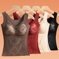thumbnail image 5 of Mepaouo Womens Thermal Tank Tops Built in Bra Warm Underwear Sexy Sleeveless Camisoles Vest(Black,XL), 5 of 7