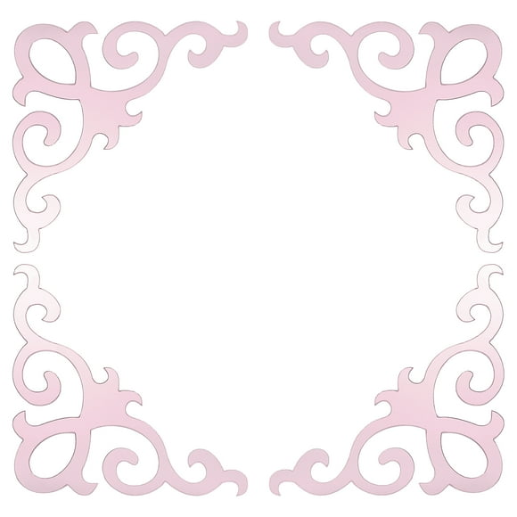 Uxcell 8 Pcs Calcomanías de Pared Autoadhesivas de Espejo, Adhesivos de Azulejos de Espejo Hueco Acrílico para Decoración de Fondo de Habitación, Plateado (15x15cm)