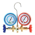 thumbnail image 2 of Cheers.US AC Manifold Gauge Set for Air Conditioner Maintenance, 3 Way Automotive AC Gauge Set with Antishock Gauges Hoses Couplers & Adapter, 2 of 7