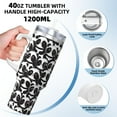 thumbnail image 3 of Pofeuu Panda Print 40oz Ice Bully With Handle And Straw Stainless Steel Vacuum Insulated Cup And 2 In 1 Straw Lid, 3 of 8