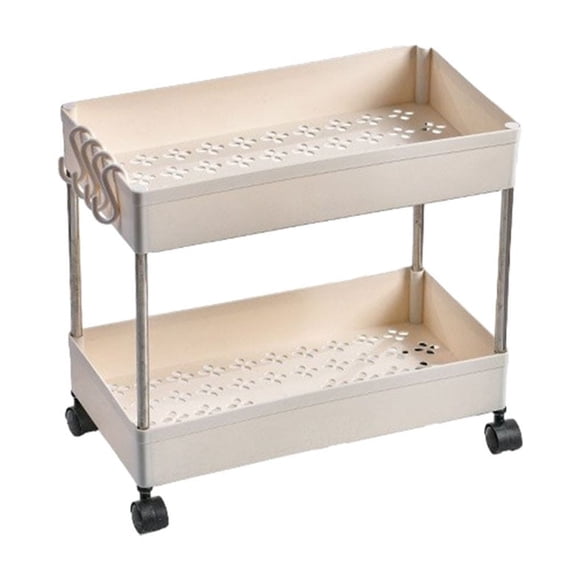 Naiovety Carro utilitario rodante de almacenamiento con ruedas, fácil de instalar, multifuncional, resistente y duradero Almacenamiento y organización del hogar