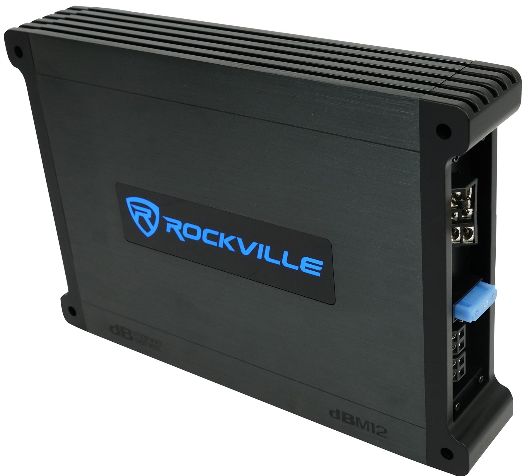 Rockville DBM12 2000w 2 Ohm Marine/Boat Mono Amplifier Amp w/Covers+Bass Remote