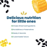 Amara Organic Baby Food Black Bean & Sweet Corn, No Added Sugar, 5 Individual Servings