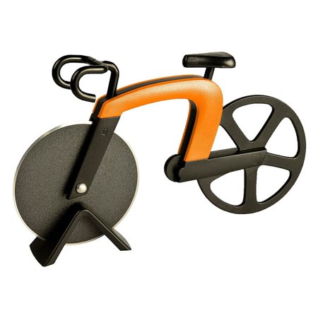 

Non-stick Bike Pizza Cutter Wheel Stainless Steel Plastic Bike Roller Pizza Cutter Slicer Dual Cutting Wheel Kitchen Tool
