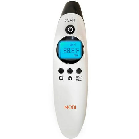 DualScan Visez santé Ear & Forehead Thermometer avec rappel des médicaments et lampe de poche