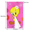 thumbnail image 3 of Cortina de puerta semiopaca con patrón de patchwork de dos piezas de Tweety Bird, cortinas opacas decorativas para dormitorio, sala de estar, decoración de habitación de niños, 34 x 56 pulgadas,, 3 of 7