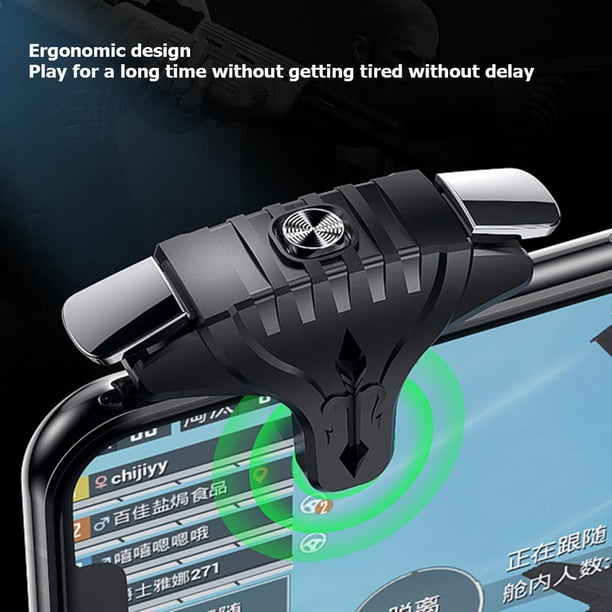 F01 1 par PUBG Mobile Button Trigger Gamepad Controller Shooter (Negro)