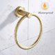 thumbnail image 1 of Anillo de toalla de acero inoxidable montado en la pared redondo para el hogar para baño o cocina toallero de ducha dorado Baño Zhivalor WLJ-4278, 1 of 2