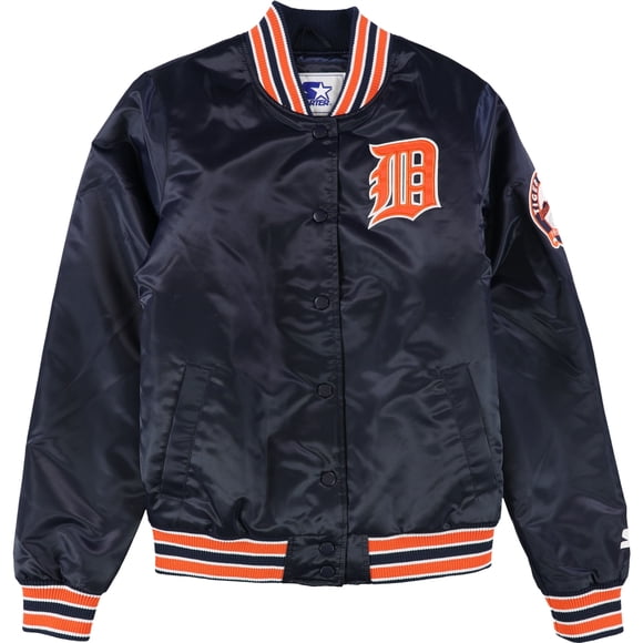 STARTER Tigers Stadium Patch Varsity - Chaqueta para mujer, azul, mediana