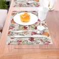 thumbnail image 6 of Fall Placemats Set of 4, Pumpkin Maple Leaf Flower Decorative Table Mat 12 x 18 Inch Heat Resistant Non Slip Line Fabric Autumn Thanksgiving Place mat for Dining Table, 6 of 6