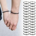 thumbnail image 4 of ZOUBAOQ Heart Initial Bracelets for Women Men Teen Girls A-Z 26 Letters Initial Adjustable Black Rope Braided Bracelets Jewelry Gift, 4 of 9