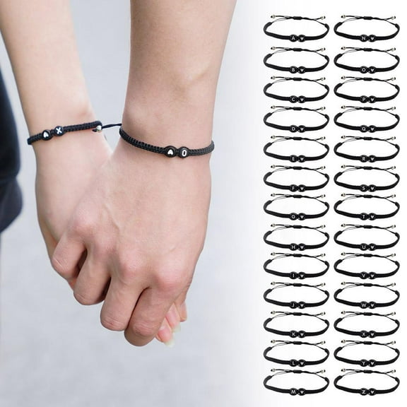 FurNest Heart Initial Bracelets 26 Letters Initial Bracelet Bracelets A-Z Brai