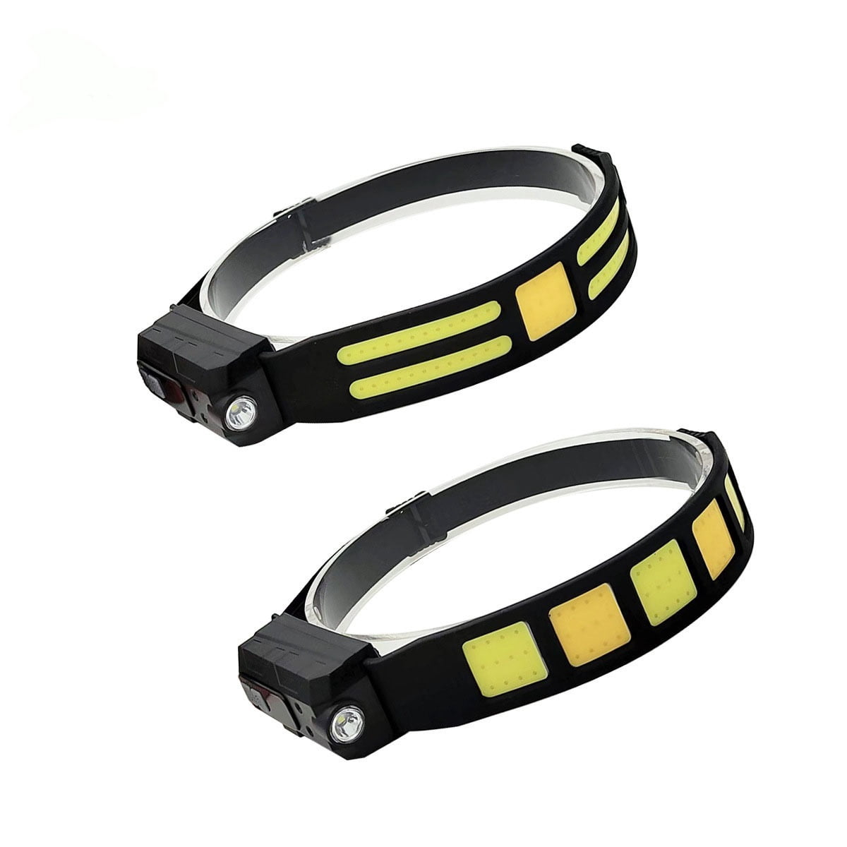 LED Headlamp Rechargeable, 230° Wide Beam Head Lamp, 10Mode Headlamps for Kids Adults, Headlamp Flashlight with Red Light and Motion Sensor, Head Lights for Forehead Running Camping